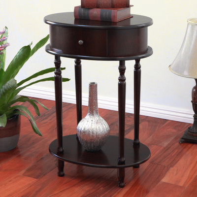Mikel Solid Wood End Table with Storage