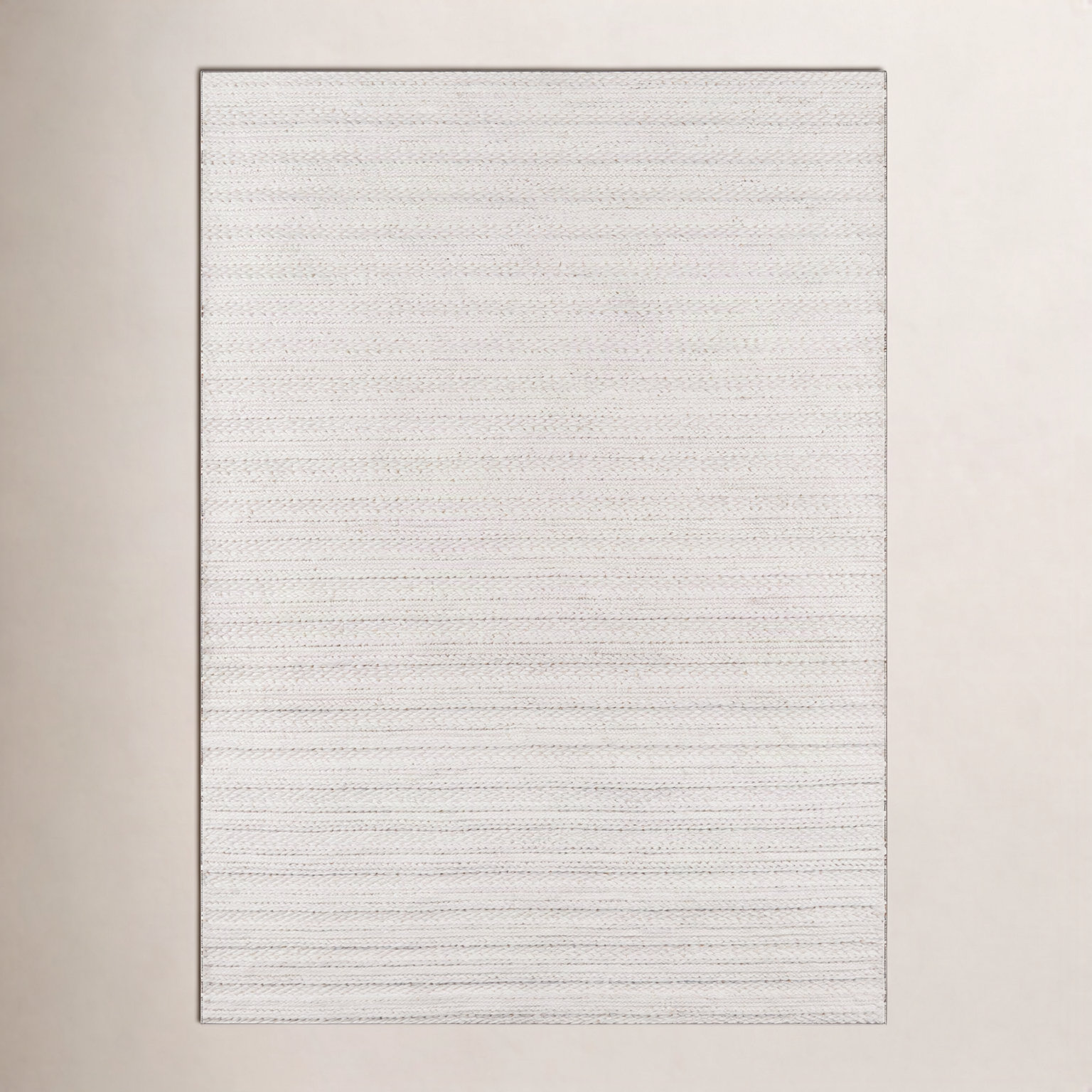 Kells Ivory Hand-Woven Geometric Jute Rug, Rectangle 2' x 3'