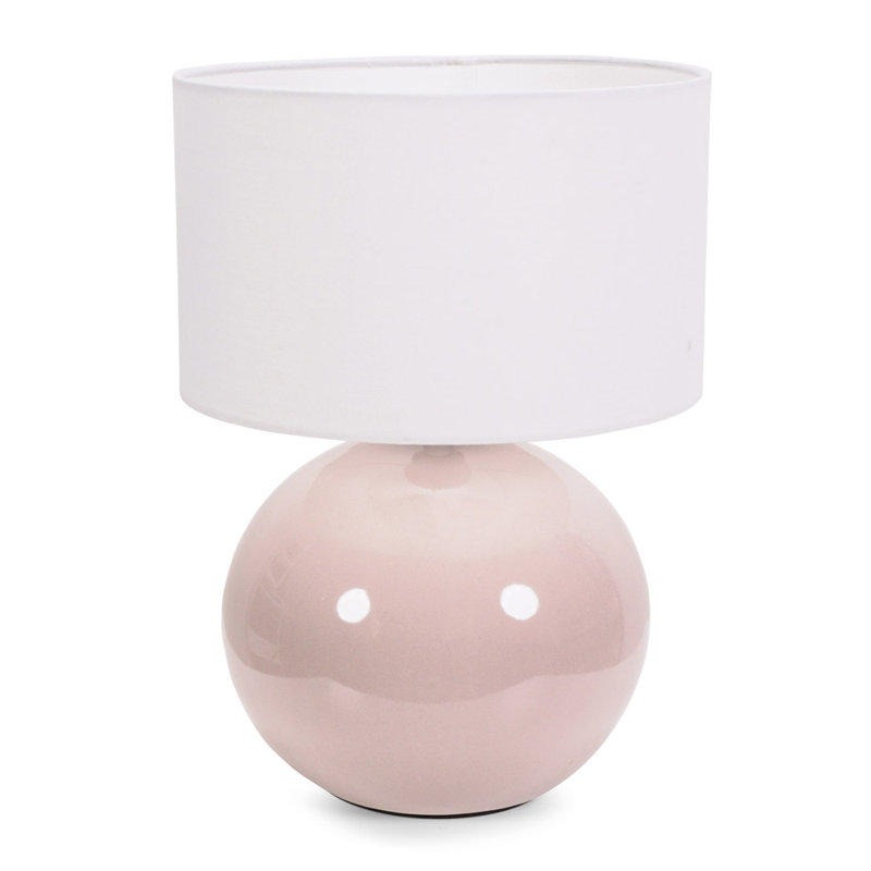 Motes Ceramic Table Lamp, White, Cream, No