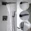 Douche thermostatique à trois poignées à débit réglable