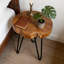 Table de bout ronde Live Edge
