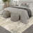 Sarah Modern Abstract Machine Washable Area Rug With Non-Slip Backing-371240788