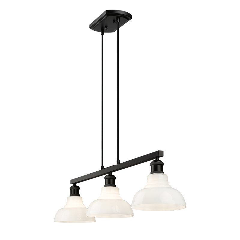 Luminaire suspendu linéaire à 3 lumières Bradney