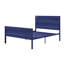Lit double en métal de couleur bleu avec une ambiance contemporaine-1234141027