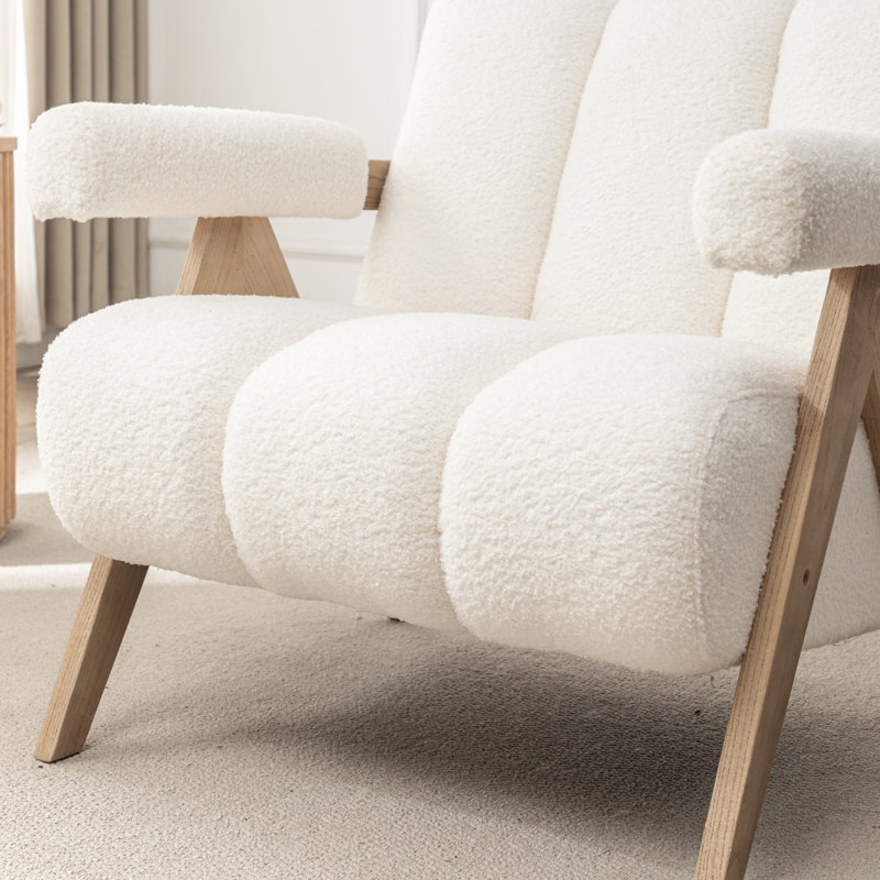 Fauteuil Bula, Polyester blanc, 1