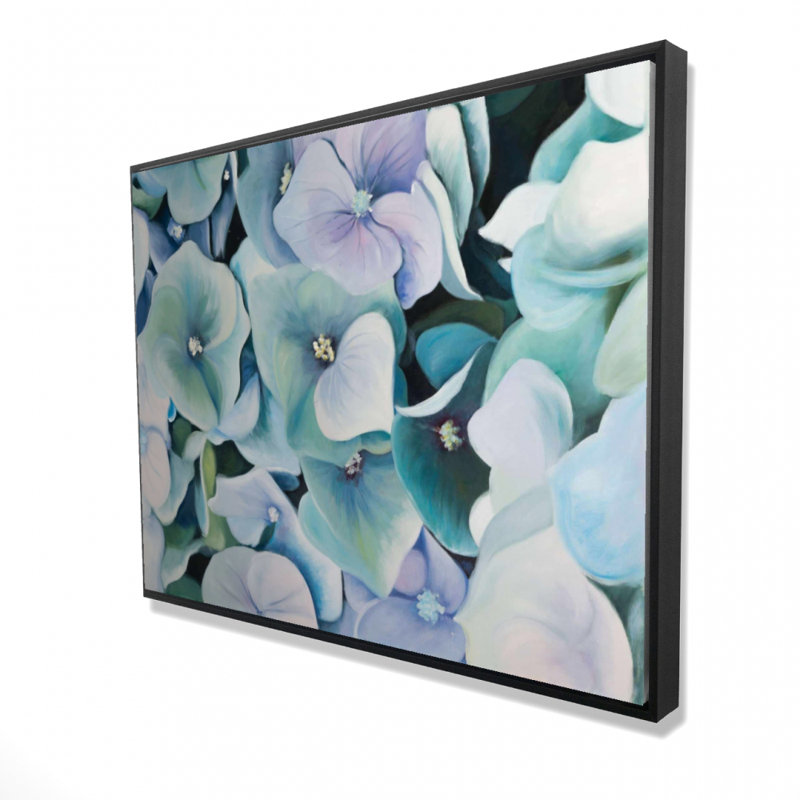 Hydrangea Plant Print On Canvas, H 36 po x l 48 po