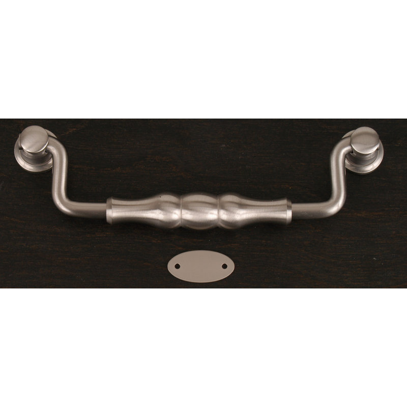 Poignée tombante perlée 5 po CP Series, Nickel satiné