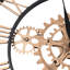 30 Inch Retro Non-Ticking Gear Wall Clock