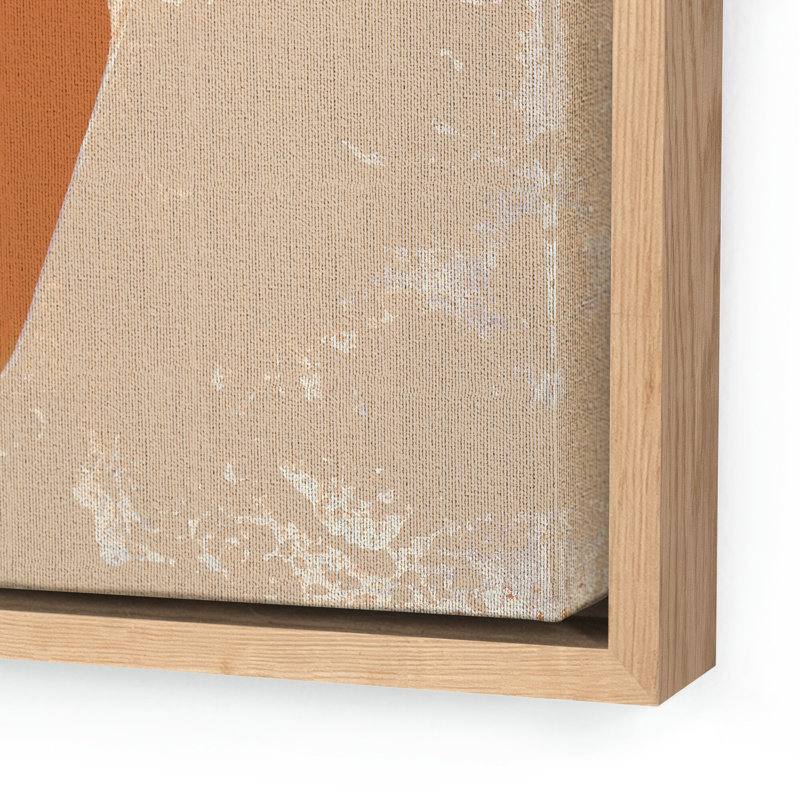 I Dream Of Floating In Canyons Painting by Greg Gove, Light Brown Canvas Floater Framed, 16.5" H x 32" W x 2" D