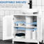 - Tablette ajustable pour meuble-lavabo de salle de bain blanc