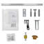 Portes intérieures modernes en MDF, finition blanche, peu encombrantes pour les garde-robes-136394346-136916981