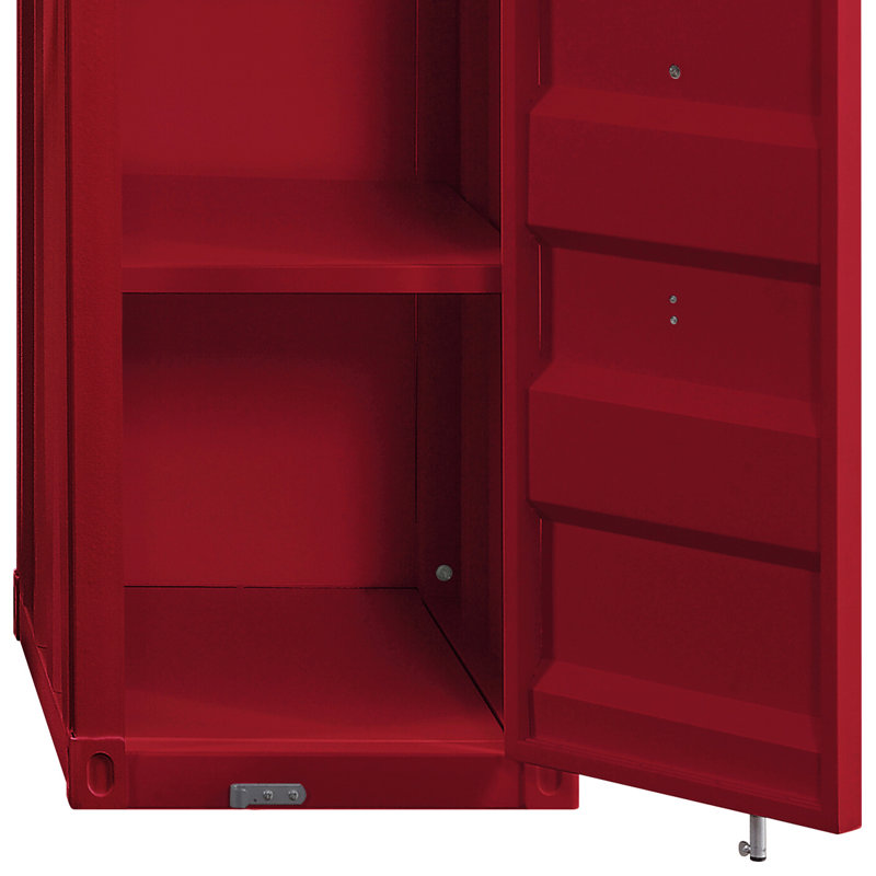 Bureau d'écriture en fer, H 59 po x l 48 po x P 24 po, Red