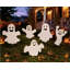 Décoration de jardin fantôme d'Halloween en PVC : Art de pelouse extérieur résistant aux intempéries - Fantôme Moonie