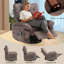 Fauteuil inclinable avec massage et chaleur, canapé pivotant à 360 °-1976643080