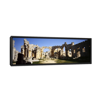 « panoramique st. simeon the stylite abbey, aleppo, syrie », reproduction de photo sur toile