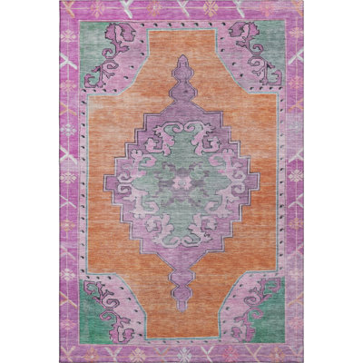Premium Machine Washable Lubbers AMF1731 Global Rug
