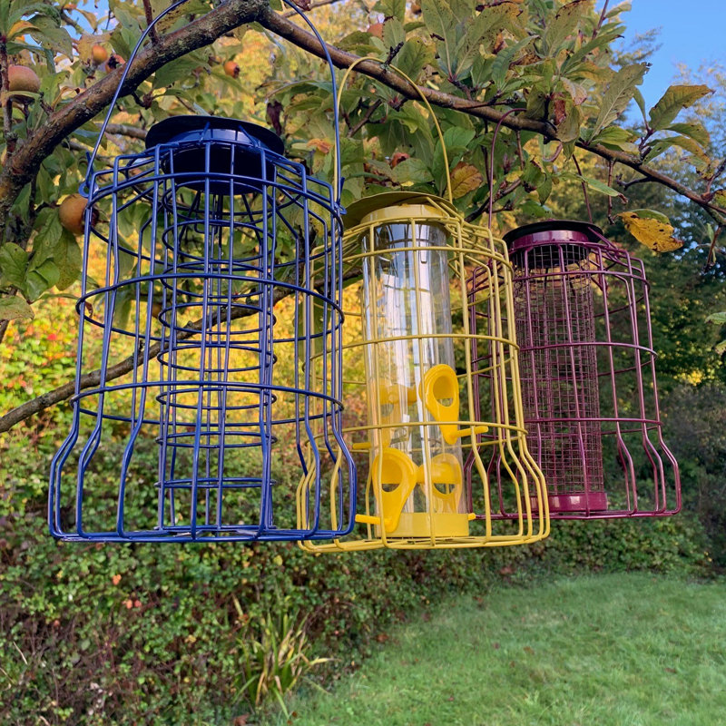 Laguiole Metal Hanging Tube Bird Feeder