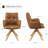 Genuine Leather Swivel Accent Office Chair