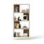 Bibliothèque industrielle avec touche rustique, pour des environnements polyvalents, bibliothèque en bois, petites pièces asymétriques
