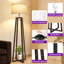 156cm Powder Coated Tripod Floor Lamp-2010825347