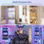 4-Tier Corner Display Cabinet with RGB Light Modes and Motion Sensor-426257709