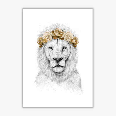 Festival Floral Lion II by Mercedes Lopes Charro - Print