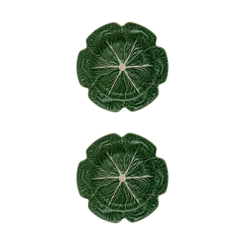 Set of 4 Cabbage Chargers, Green