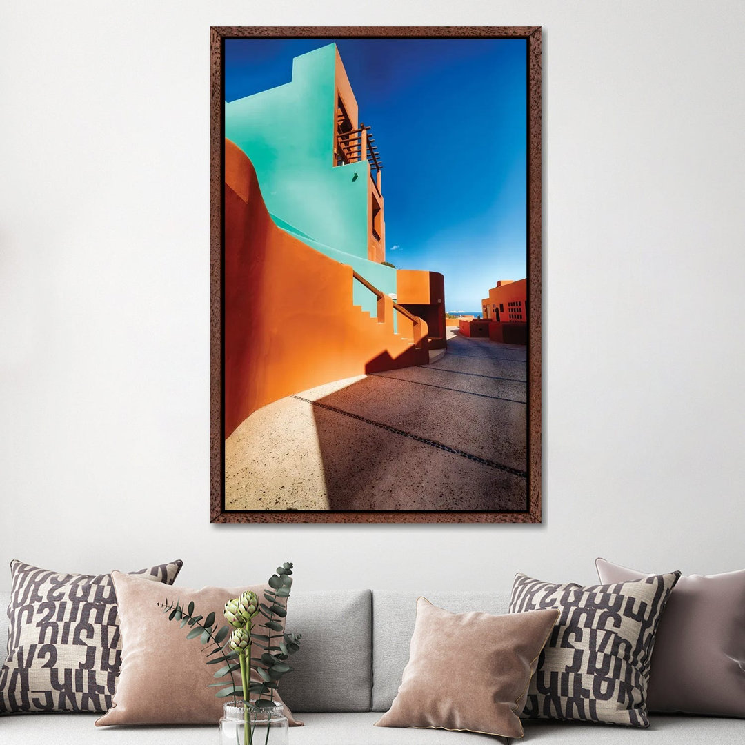 Sun Soaked Adobe, Cabo San Lucas, Mexico by George Oze - Gallery-Wrapped Canvas Giclée on Canvas