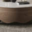 Table basse italienne ronde en pierre micro-cristalline