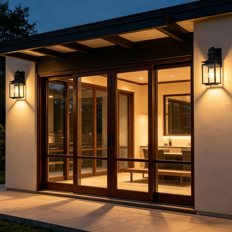 Black Outdoor Sconce