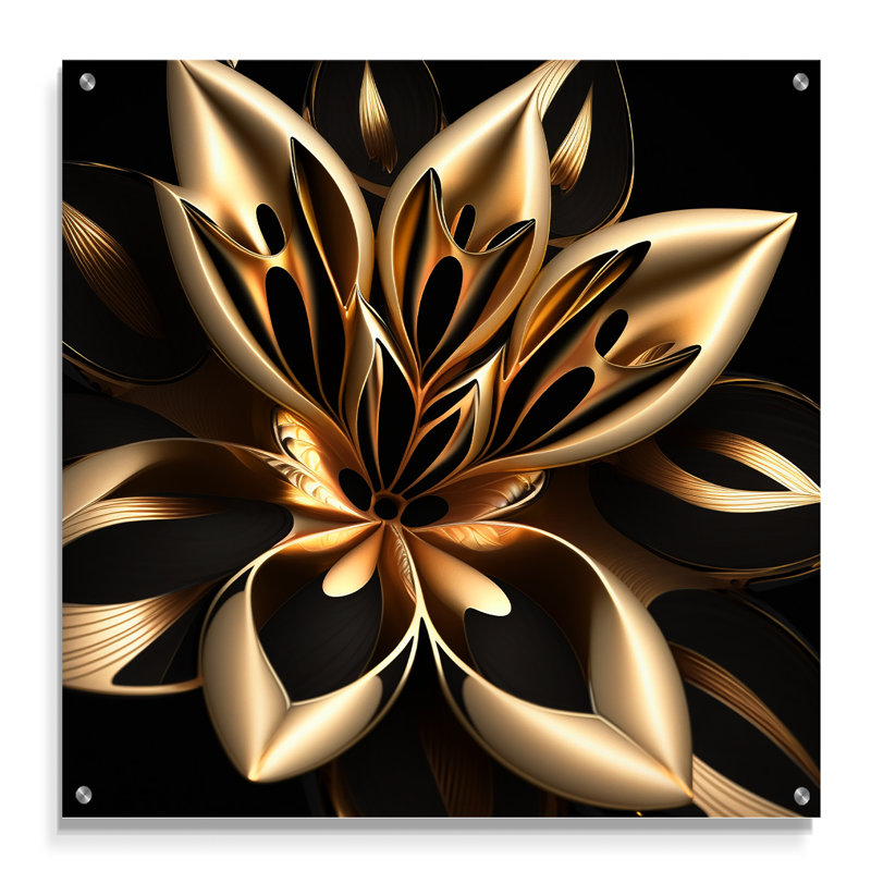Dawlish - art mural acrylique Lily, H 16 po x l 16 po