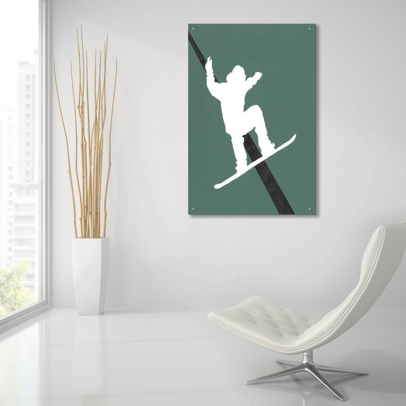 «It's All About the Game III» par Regina Moore, art mural en verre acrylique, H 36 po x l 24 po