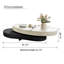 Table basse extensible moderne Masek, élégante table basse rotative créative-1810577238