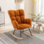 Fauteuil à bascule rembourré et rembourré Modern-1647574185