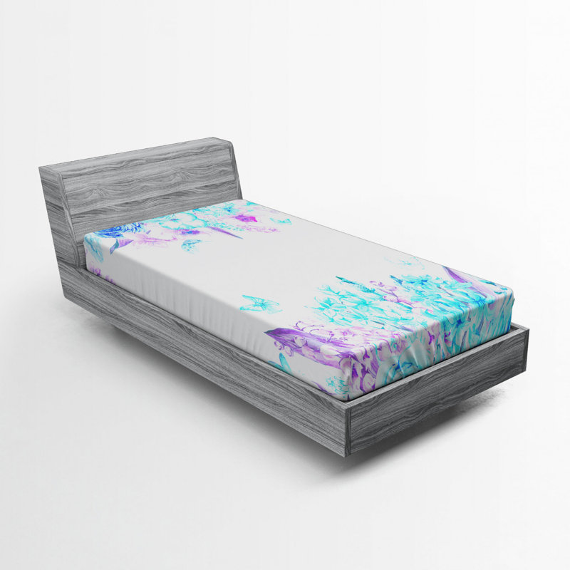 Drap-housse floral shabby, Drap-housse simple TG