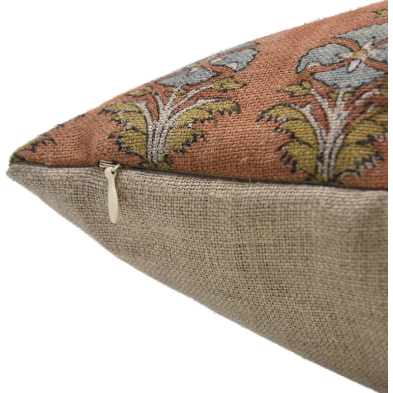 Housse de coussin décorative à motif de fleurs à la main Fabividine, 18 x 18 pouces