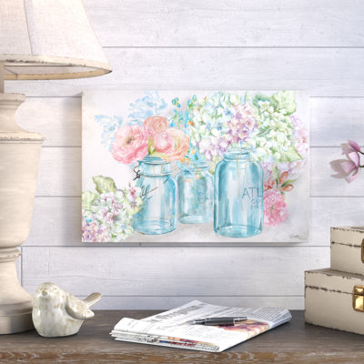 Colorful Flowers In Mason " Colorful Flowers In Mason Jars " by Tre Sorelle Studios