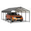 Abri de voiture en acier galvanisé 12 x 20 pi pour véhicule extérieur et abri pour événements