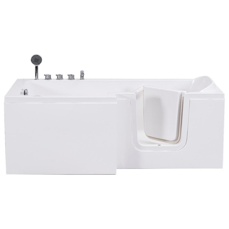 Coniston 1700mm x 855mm Freestanding Acrylic Bathtub, Left