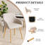 49.5cm H Upholstered Dining Chairs With Wooden Legs-903546169-876852300