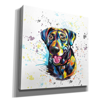 " Colorful Watercolor Labrador Retriever " by Furbaby Affiliates