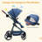 Stroller for Newborn, Convertible Baby Pram with Reversible Seat and One-Hand Fold, High Landscape Toddler Infant Pushchair with Storage Basket-125015381