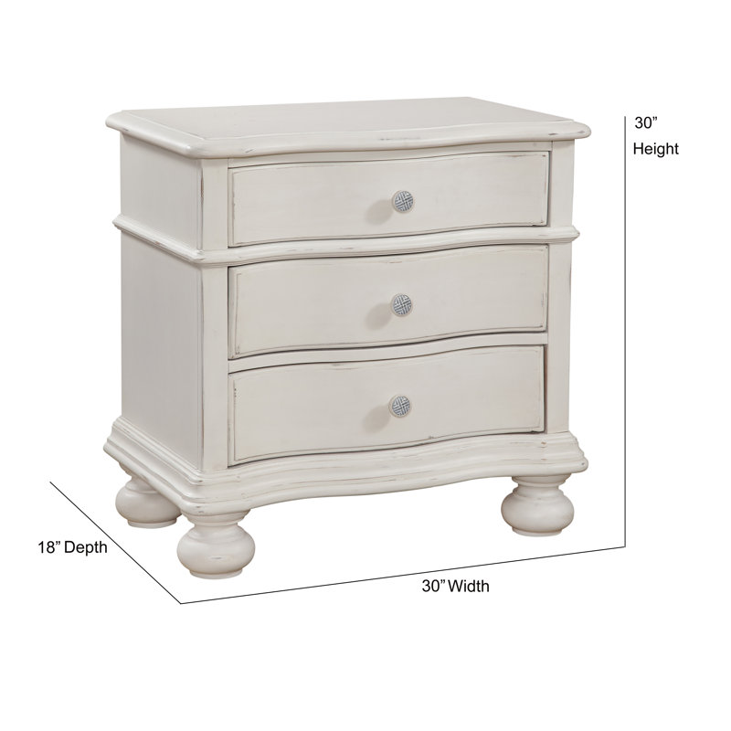 30'' W Nightstand, Dove White