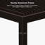14 pi. L 12 pi. Pergola en aluminium avec abat-jour roulant, 1 côté long