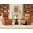 Martina Genuine Leather Swivel Gliding Power Recliner-112574271