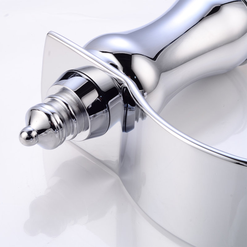 2-handle Bathroom Faucet with Drain Assembly, Chrome