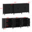 94.5" Wide Accent 6-Door Shoe Cabinet