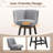 360°Bar Counter Stool with Solid Wood Frame-534398501