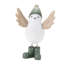 Figurine oiseau d'hiver avec bottes de neige (ensemble de 6)