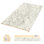 Ensemble de comptoir en stratifié Marmo Bianco de 96 po / 8 pi avec rebord Ora